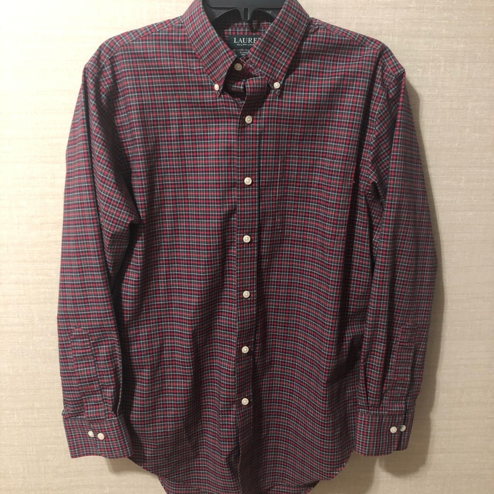 Lauren by Ralph Lauren Plaid Classic Fit LS Shirt